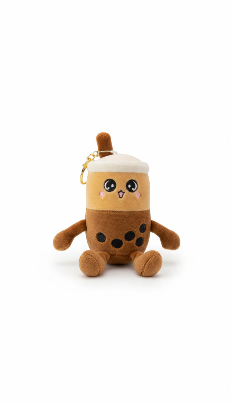 Bobby Bubble Tea Peluş Anahtarlık Charm