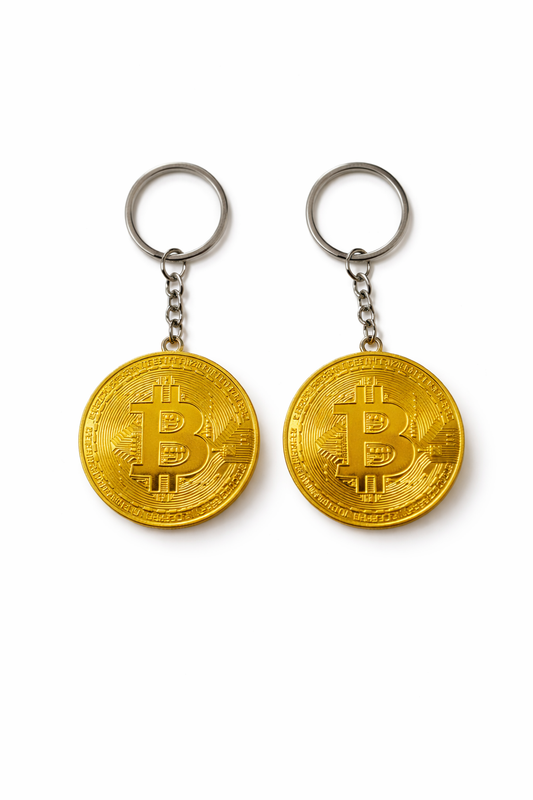 Bitcoin Tasarımlı Çakmak Anahtarlık