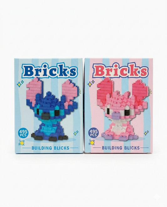 Stitch & Angel Bricks Yapım Seti